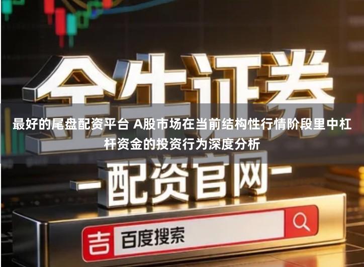 最好的尾盘配资平台 A股市场在当前结构性行情阶段里中杠杆资金的投资行为深度分析