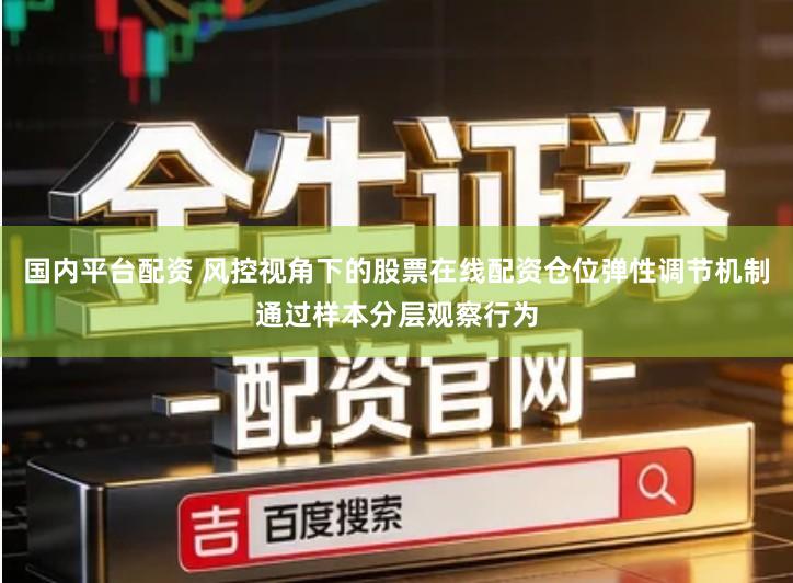 国内平台配资 风控视角下的股票在线配资仓位弹性调节机制通过样本分层观察行为